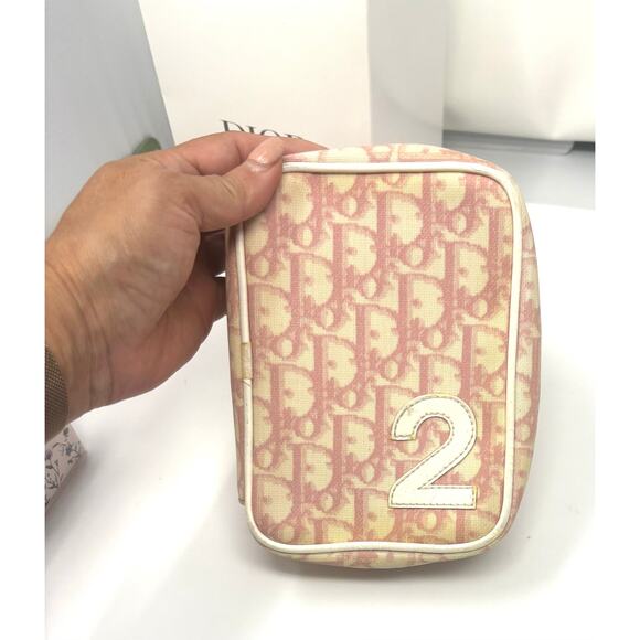 Christian Dior Trotter Pouch No.2 Pink PVC Authentic Dior Girly Collection - Picture 2 of 8